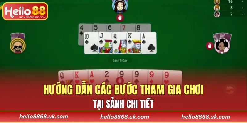 Hướng dẫn các bước tham gia chơi tại sảnh chi tiết