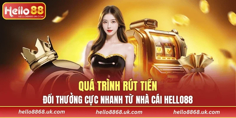 Quá trình rút tiền dổi thưởng cực nhanh từ nhà cái HELLO88