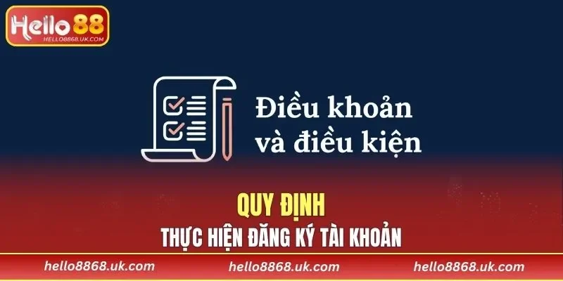 Yêu cầu khi lập tài khoản